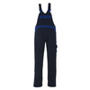 Trousers bib and brace Milano navy blue/cornflower blue 82C56 65% polyester/35% cotton